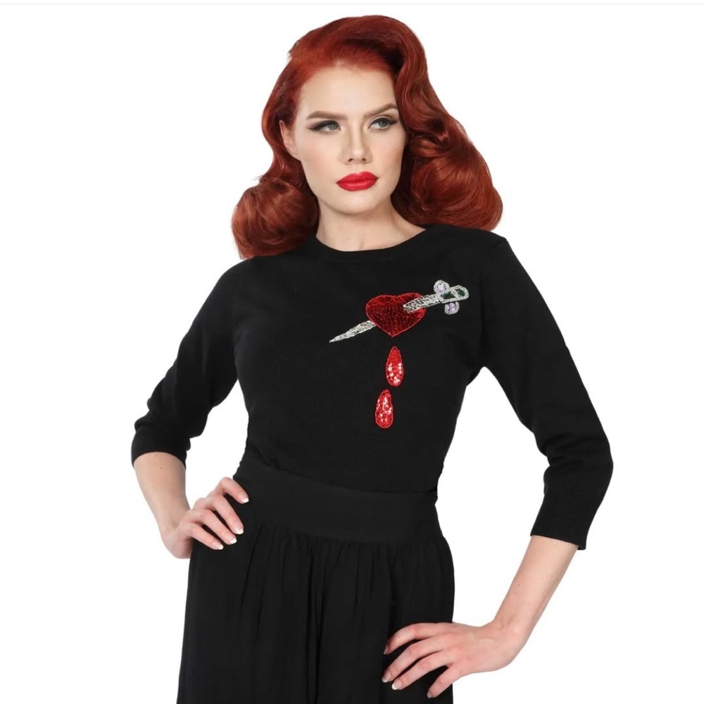 Nicoletta Carlone “Jezebel” Retro 1940s Style Sweater, Size S